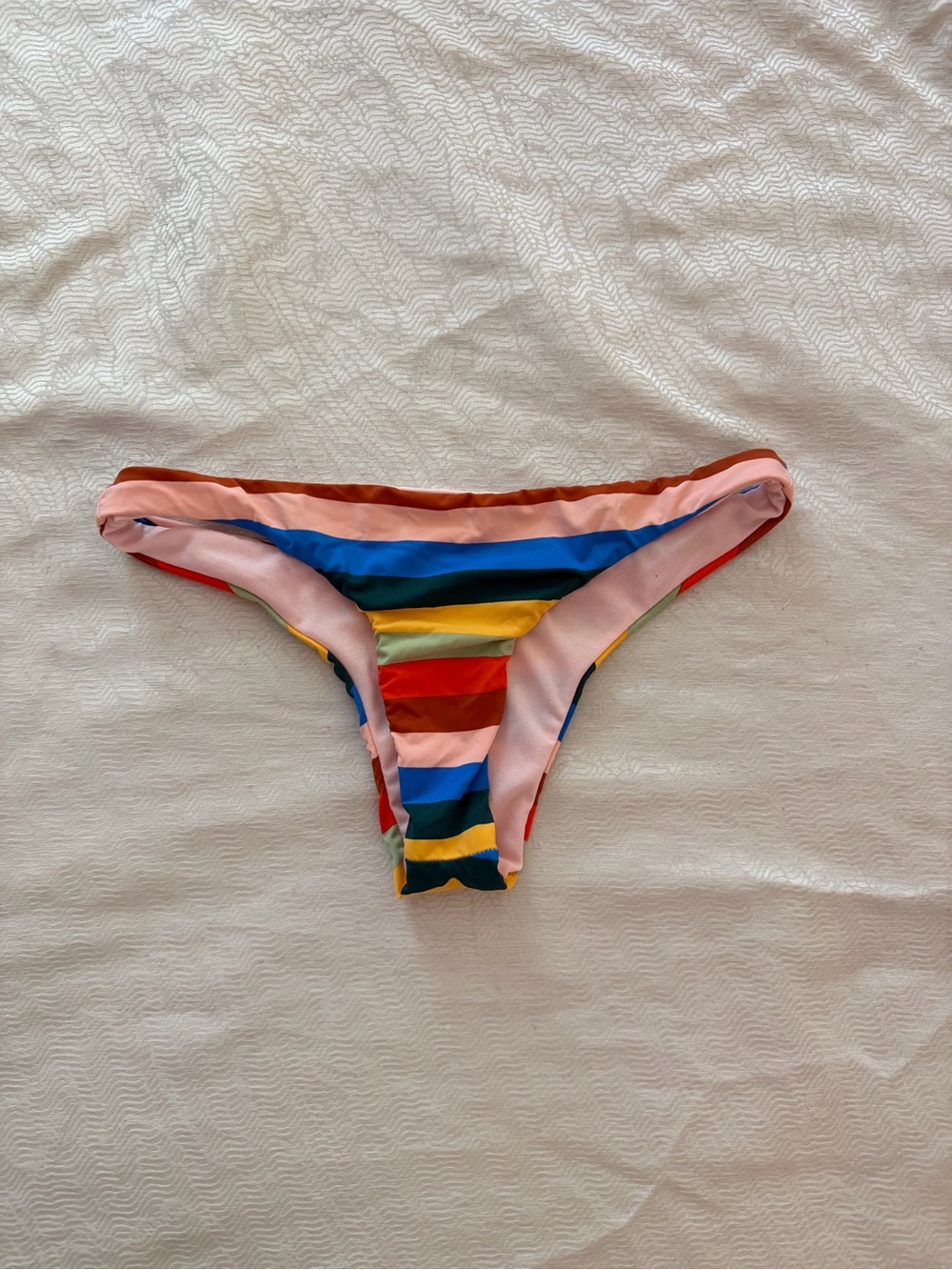 Striped Rainbow Bikini Bottom - Multicolor